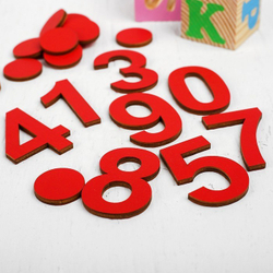 Кружки и цифры (деревянная коробка)