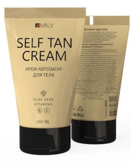 Крем-автозагар для тела 150мл. MILV