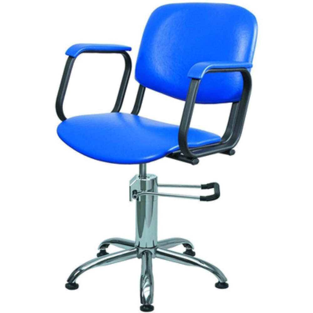 Кресло "Контакт"(гидрав.пятил.хром черное/серебро)