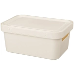 Контейнер универсальный с крышкой для хранения «LUXE», бежевый, 27*19*12см, 4,6л