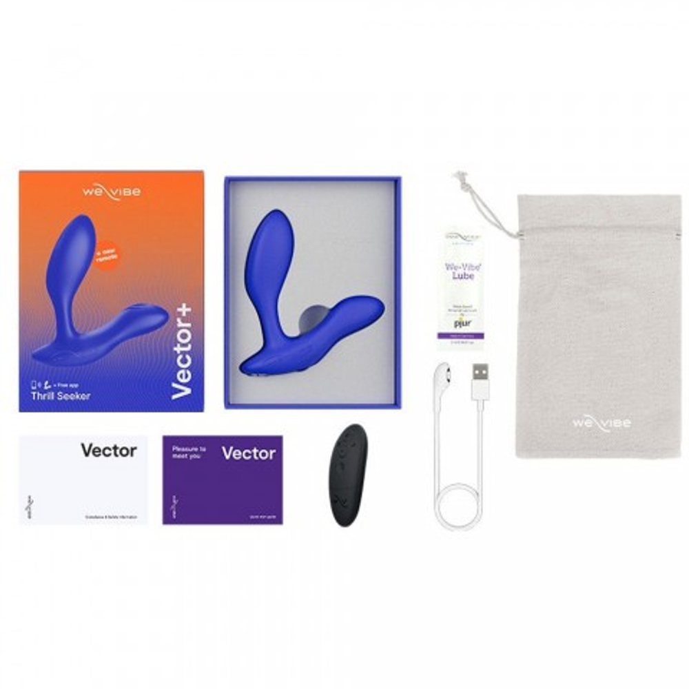 Вибратор We-Vibe Vector+ синий