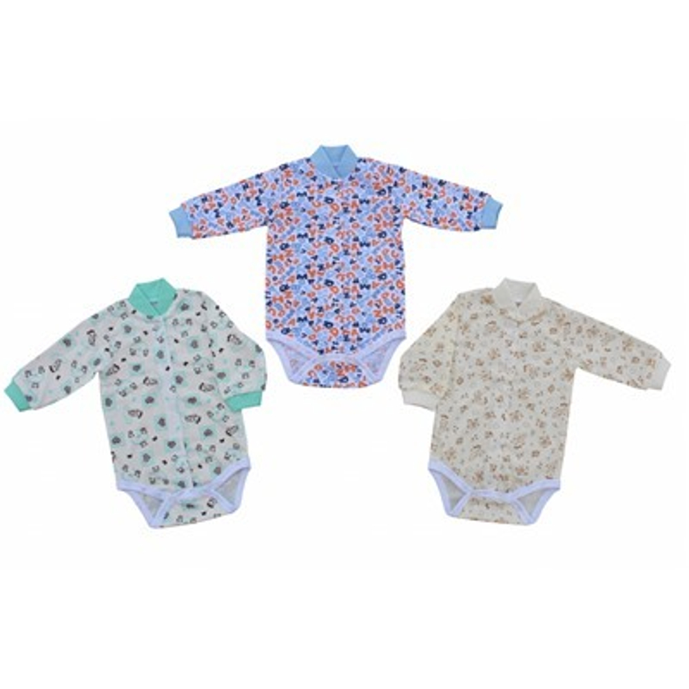 Боди с дл. рукав на манжете, из Кулирки БД-01 (Размер: 80)