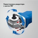 ЗУБР 1900 Вт, d125 мм, УШМ, регулировка оборотов, фланец ″МИГ″, Профессионал (УШМ-П125-1905 ЭПСТ)