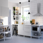 Комбинация для ванной - IKEA ENHET, 123х63.5х207 см, белый, ЭНХЕТ ИКЕА
