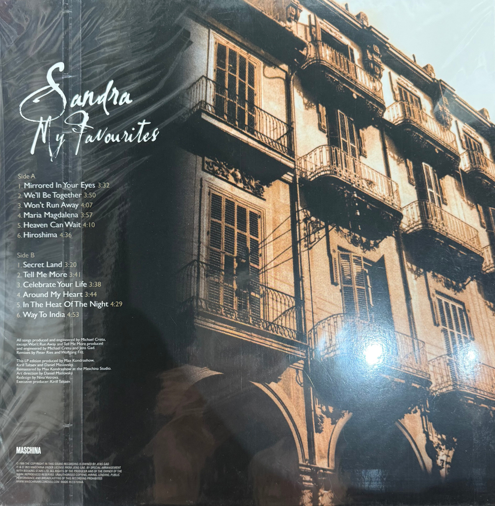 Виниловая пластинка Sandra ‎– My Favourites LP