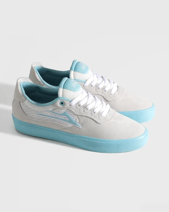 Кеды Lakai Essex Elite: White Suede Aqua (Q4-25)