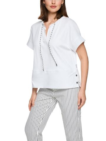 Marc Cain Футболка из комбинированной ткани