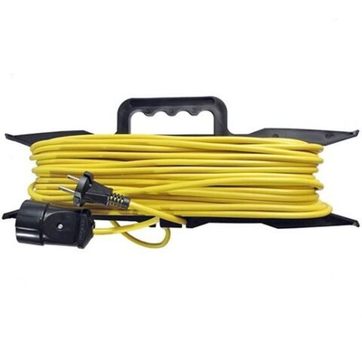 Удлинитель на рамке, 1 гн, 30 м, 0.75 мм2, б/з, пластик, 1300 Вт, Союз, 481S-5103