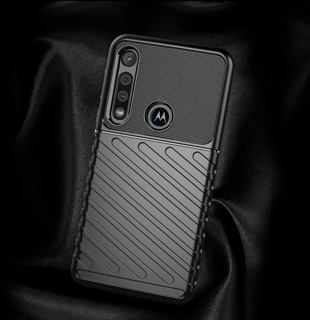 Чехол для Motorola Moto G8 Play (One Macro) цвет Black (черный), серия Onyx от Caseport