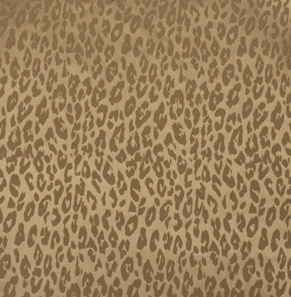 Атлас жаккард "Моар" леопард, 100 г/м2, ш. 150 см, св. коричневый