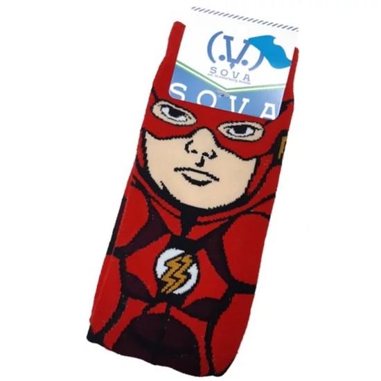 Носки DC Comics "Флеш", р-р 38-44 (красный/черный сжаты кулаки)