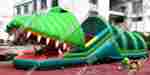 Коммерческий надувной батут "Тоннель Крокодил"