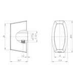 Вертушка на цилиндр T.Knob-Slim MWSC-33 итальянский тисненый