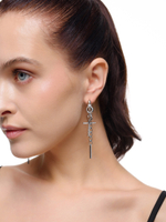 Серьги "Elongate mini stic" Silver