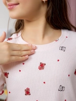 Пижама домашняя с шортами лапша