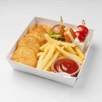 Бокс горячего приготовления с наггетсами