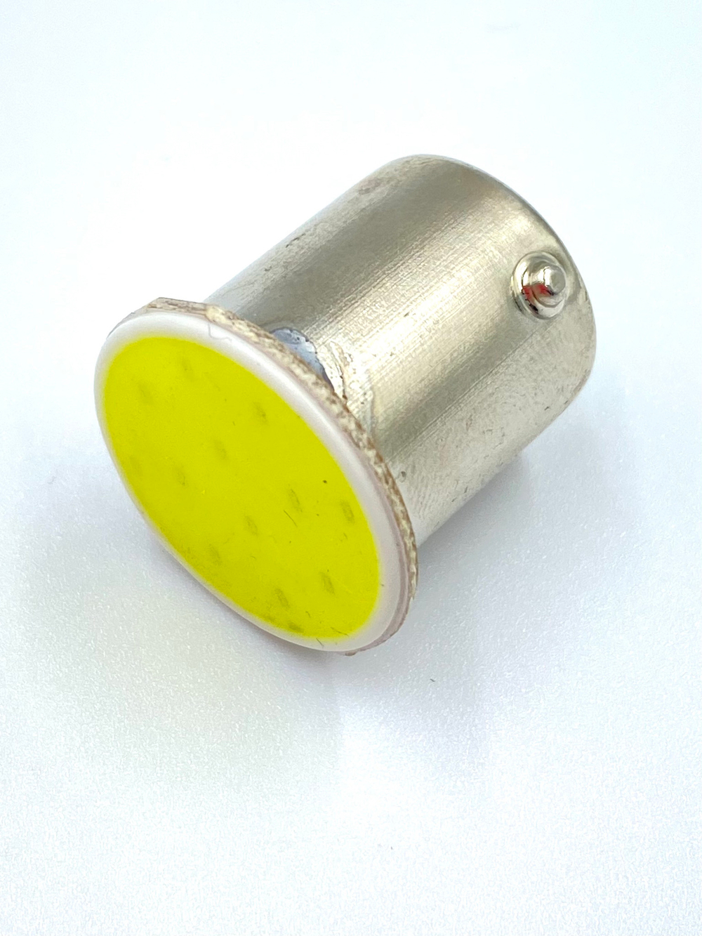 Лампа светодиодная 1156 LED Большой цоколь 5 SMD Силикон  1 контакт Свет белый 9/32V Аналог R5W/R10W