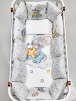 Детское постельное белье BUBO BABY "MILKY DREAMS" для новорожденных 17 предметов