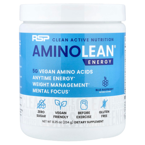 RSP Nutrition, AminoLean, голубая малина, 270 г (9,52 унции)