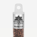 Японский бисер TOHO Round 11/0 (№501), металлизированный, непрозрачный глянцевый