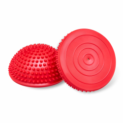 Полусфера массажно-балансировочная (набор 2 шт) красный