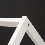 Кровать детская, 90х190, Кози, кровать домик, односпальная, из массива дерева, белый, Dipriz