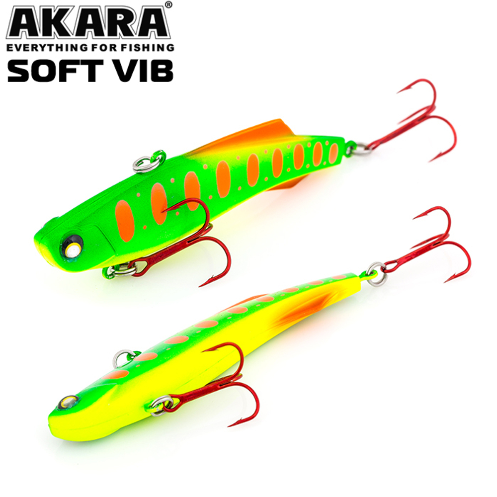 Воблер Akara раттлин Soft Vib 55 мм 9 гр. (1/3 oz 2,2 in) A 74