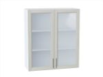 Шкаф верхний с 2-мя остекленными дверцами Сканди