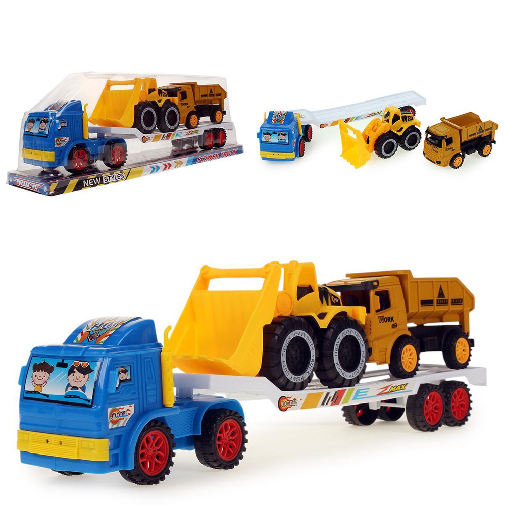 Автовоз ин. 44см +2спецтехники, ПК 056-34