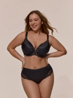 Бюстгальтер балконет push-up EVI черный