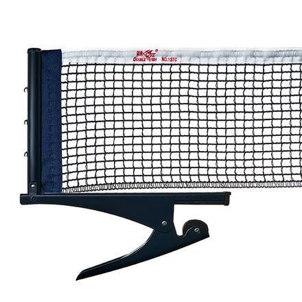 Сетка для наст. тенниса DOUBLE FISH 2001A/C, в компл. с мет. зажимами, измерит. высоты,,синий