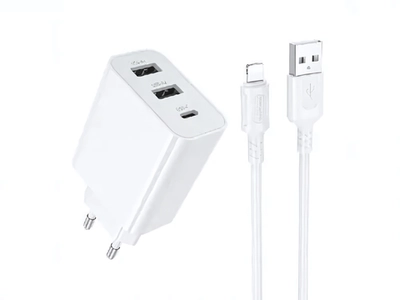 Зарядное устройство Borofone BA105A 3port белый