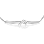 Браслет из белого золота c фианитами Артикул: 05-0765-00-401-1120