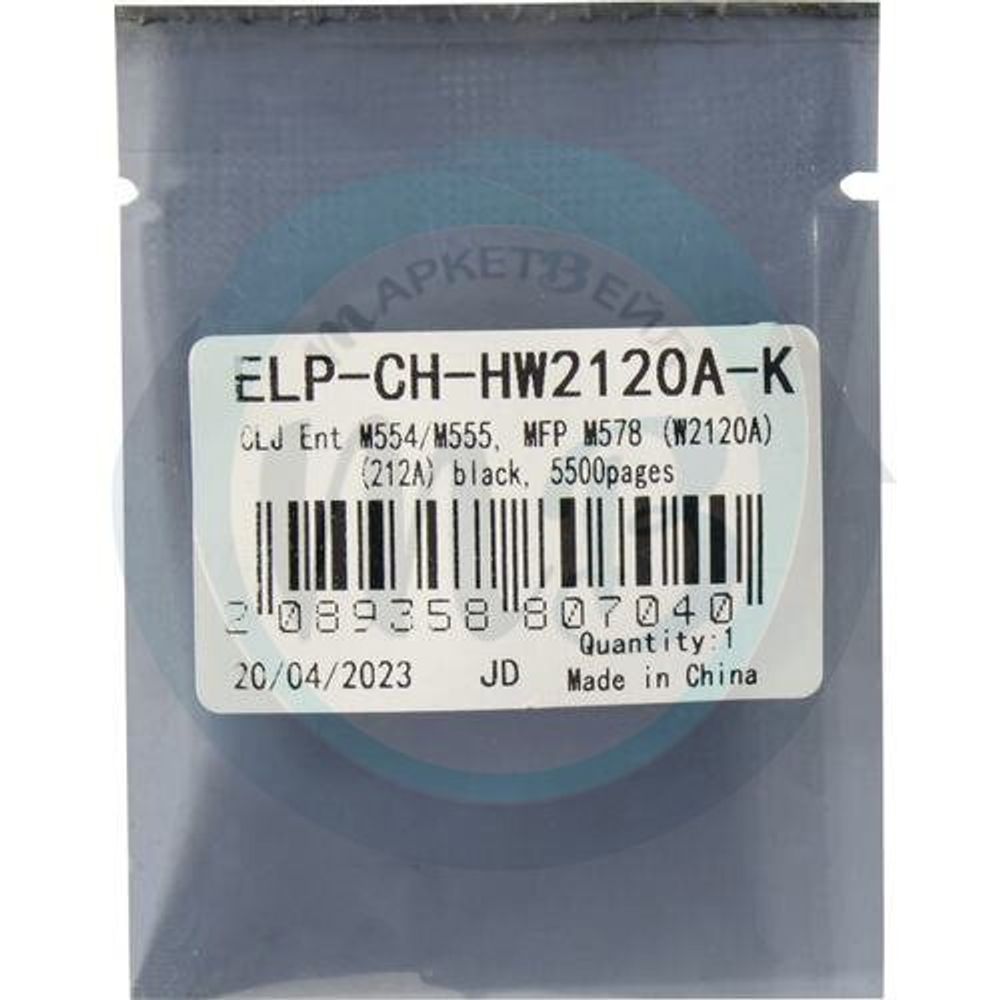 Чип для картриджа HP W2120A (212A) Black, 5.5K (ELP Imaging®)