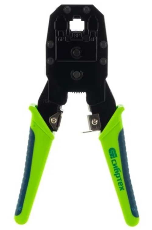 Клещи для обжима телефонных и комп клемм 4Р-6Р-8Р СИБРТЕХ