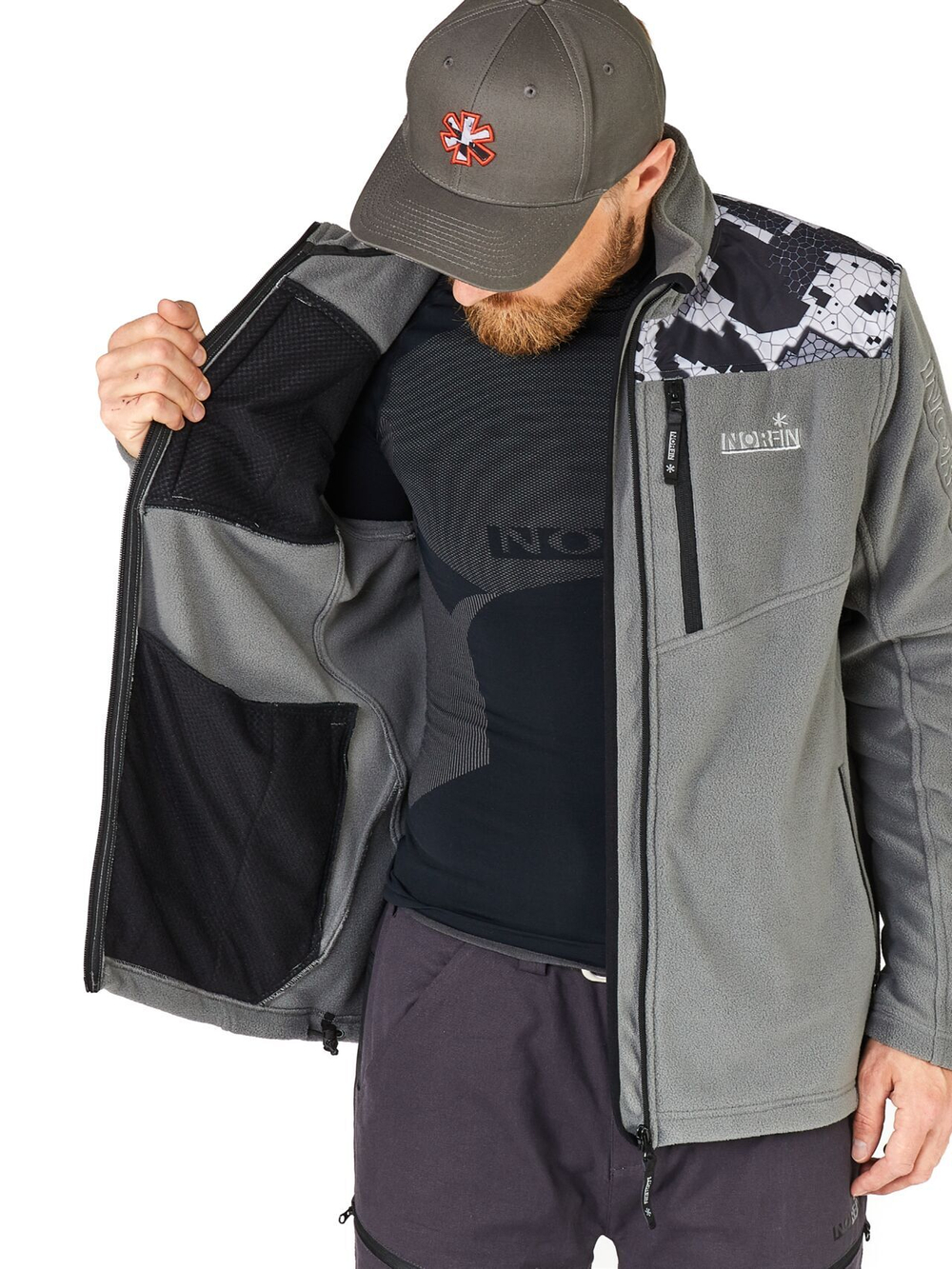 Куртка флисовая Norfin GLACIER CAMO 05 р.XXL