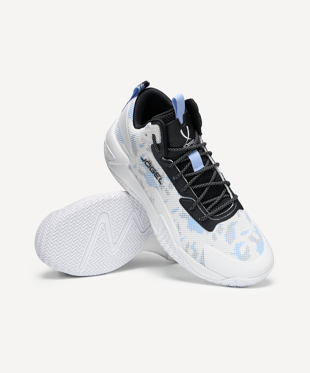Кроссовки баскетбольные JÖGEL Playmaker, белый/голубой/черный