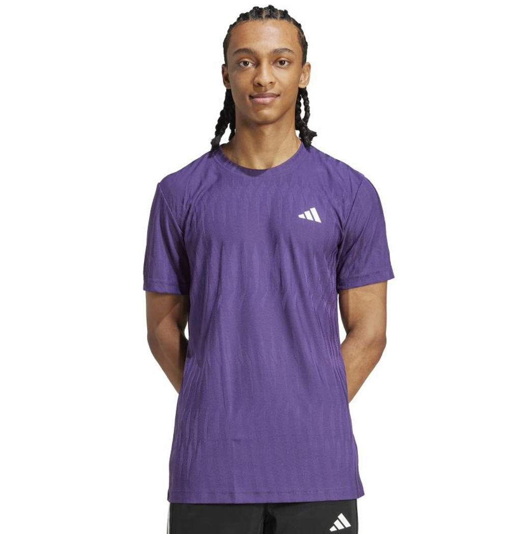 Мужская теннисная футболка Adidas Climacool+ AIRCHILL FreeLift - aurora plum