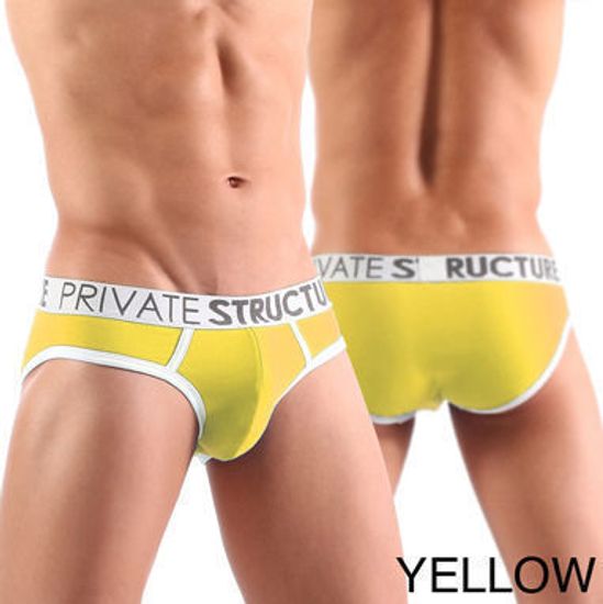 Мужские трусы слипы Private Structure Spectrum Low Rise Brief Yellow PST0017