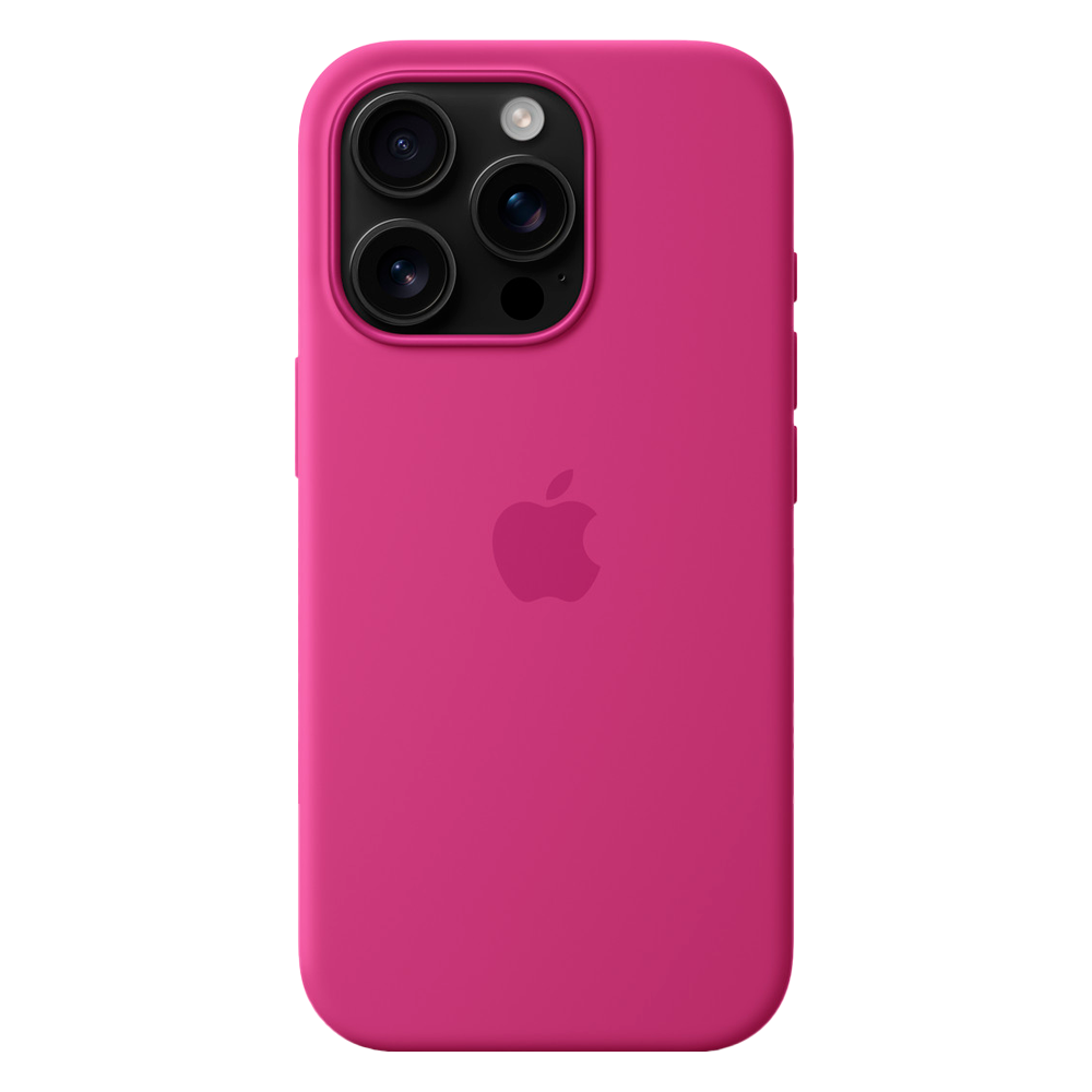 Силиконовый чехол с поддержкой MagSafe Apple Silicone Case для iPhone 16 Pro, Fuchsia (Фуксия)