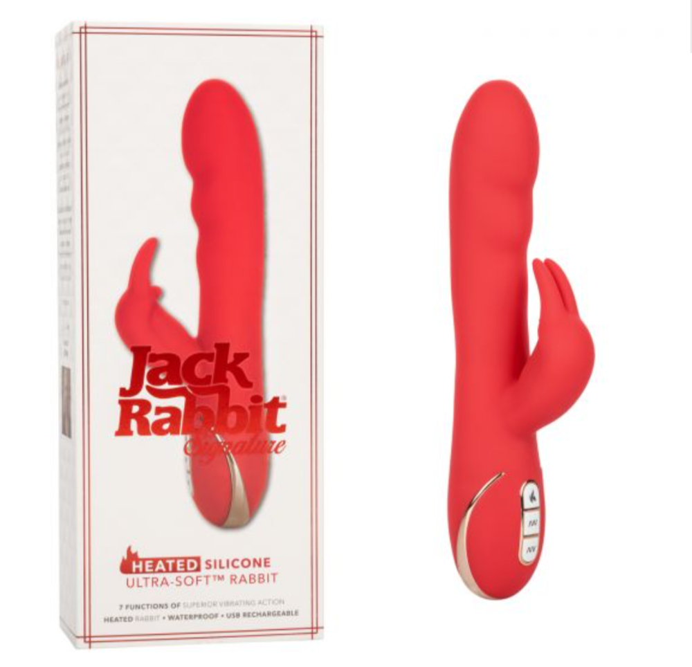 Ультра мягкий перезарежаемый вибромассажер кролик с функцией нагрева Heated Silicone Ultra-Soft Rabb
