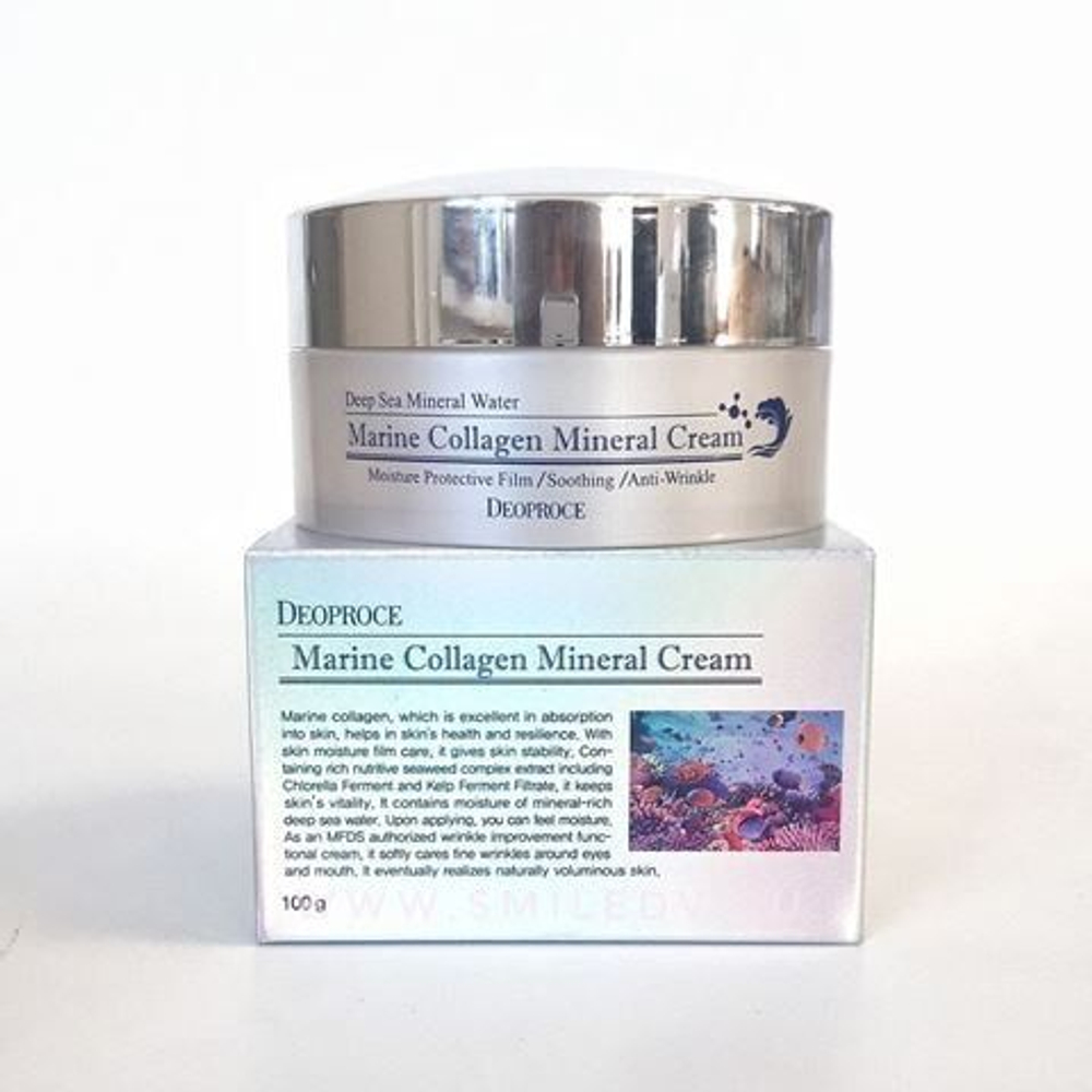 Крем с морским коллагеном Deoproce Marine Collagen Mineral Cream