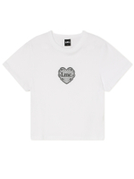 Женская Футболка Lace Heart Cropped