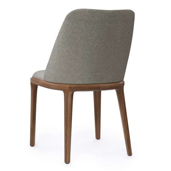 Стул Bruno, бежевый, ножки орех