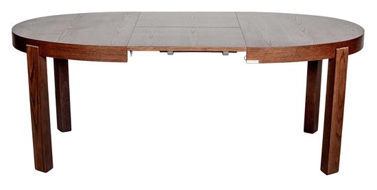 Стол CERRO 1400 EV с раздвижной овальной столешницей (американский орех)