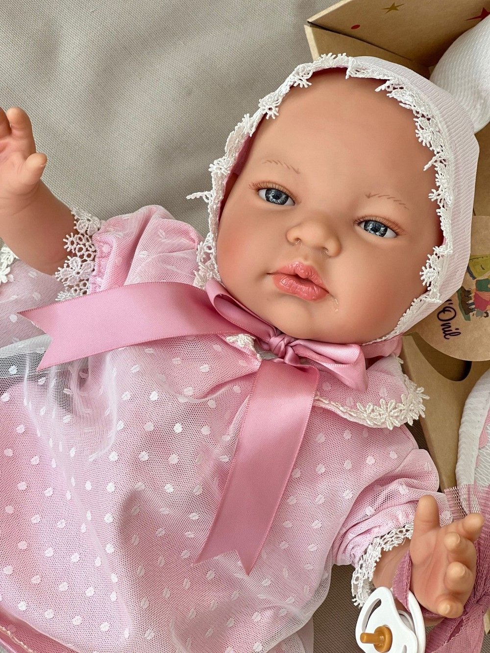 Кукла Реборн Nines 48см Sandra мягконабивная (N0208)