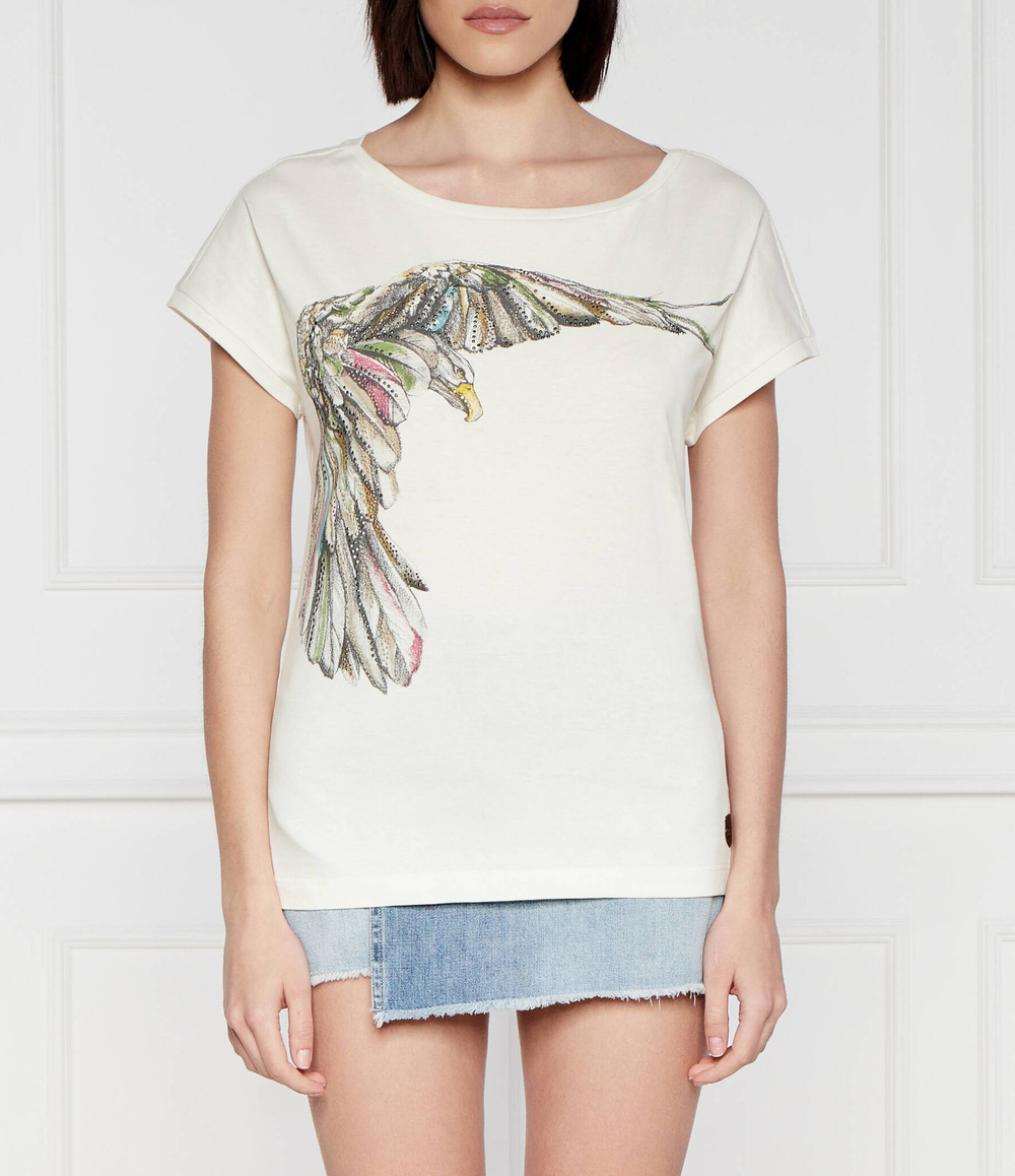 Футболка Aeronautica Militare - экрю(TS2248DJ638)