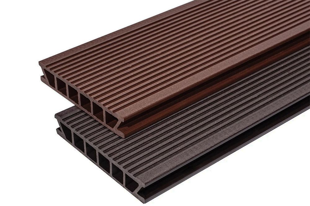 Террасная доска Deckron (Декрон) Classic, 153x28, длина 400 см, Коричневый