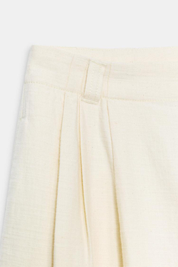 ZARA БРЮКИ ОВЕРСАЙЗ — ZW COLLECTION, ЭКРЮ