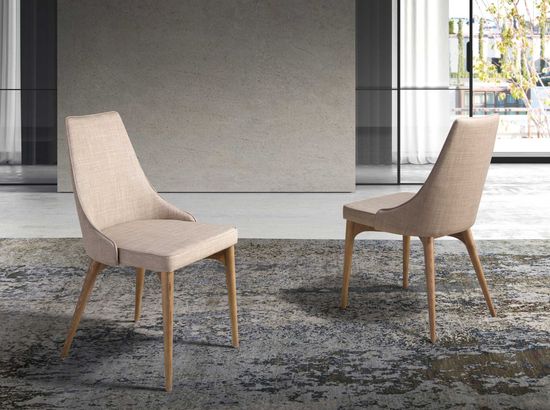 Стул Calidez DC631 /4032 с обивкой из ткани и ножками цвета ореха